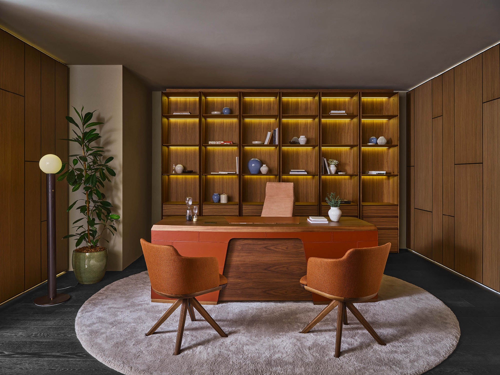 High End My Case Bookcase by Porada Casa Design Group