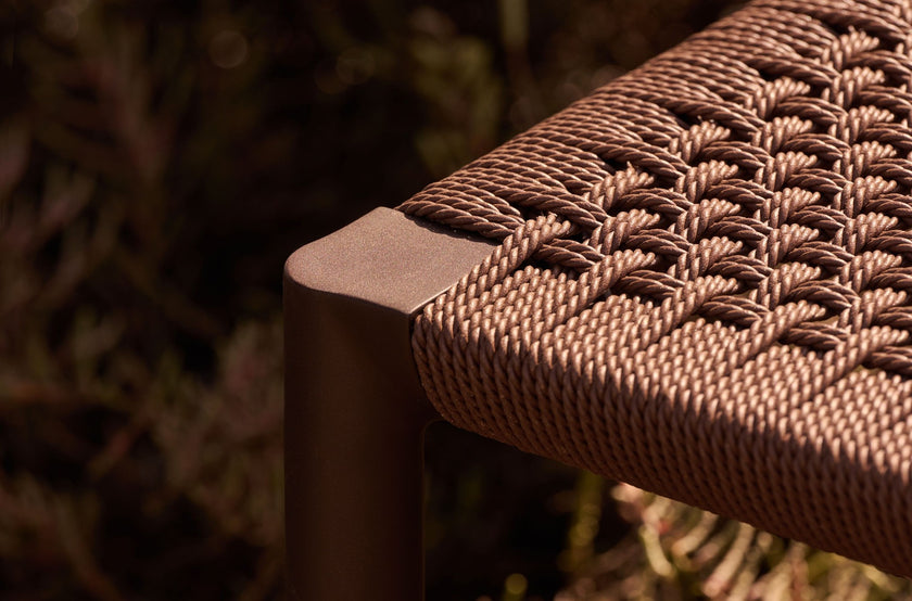 Nagomi modern woven bench by INODA+SVEJE for Tribù | Casa Design Group