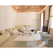 Nala luxurious upholstered pouf by Oscar and Gabriele Buratti | Casa Design Group
