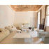 Nala luxurious upholstered pouf by Oscar and Gabriele Buratti | Casa Design Group