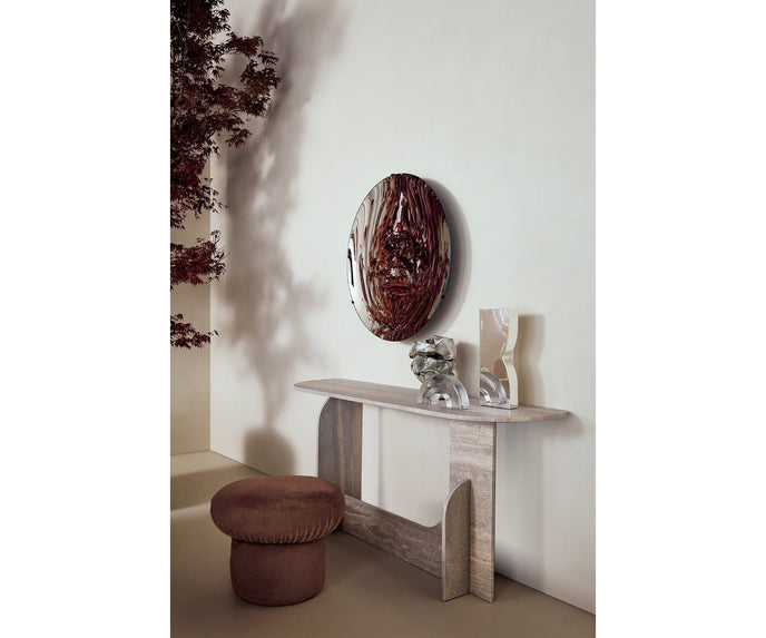 Nala luxurious upholstered pouf by Oscar and Gabriele Buratti | Casa Design Group
