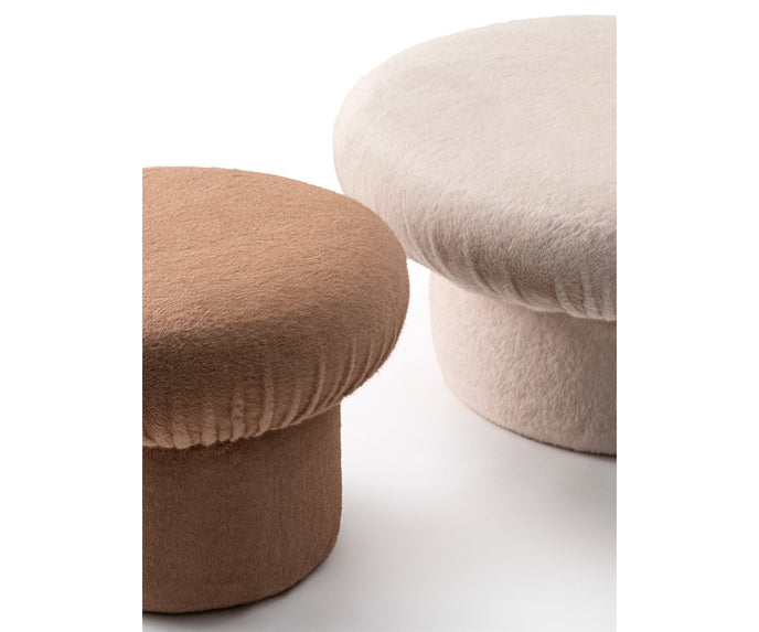Nala luxurious upholstered pouf by Oscar and Gabriele Buratti | Casa Design Group
