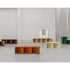 Nami Bench by Miniforms with a sculptural bent wood base and contemporary design.