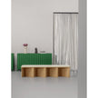 Nami Bench by Miniforms with a sculptural bent wood base and contemporary design.