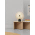 Nami Bench by Miniforms with a sculptural bent wood base and contemporary design.