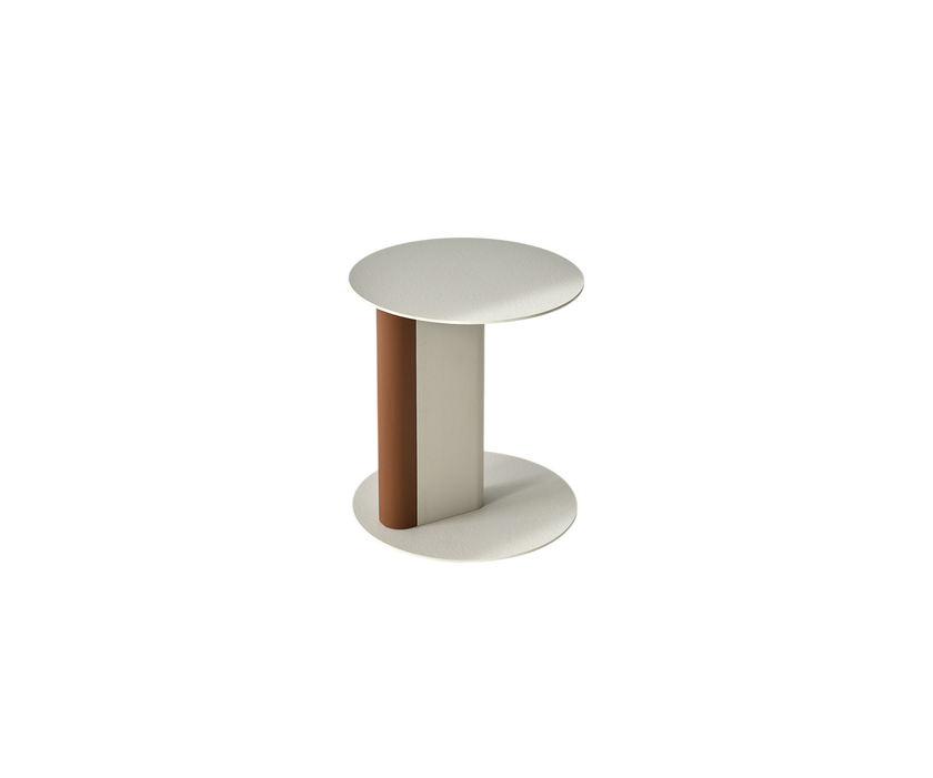 Native Contemporary C Table with Sculptural Pedestal Base by Colección Alexandra | Casa Design Group