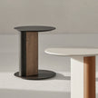 Native Contemporary C Table with Sculptural Pedestal Base by Colección Alexandra | Casa Design Group
