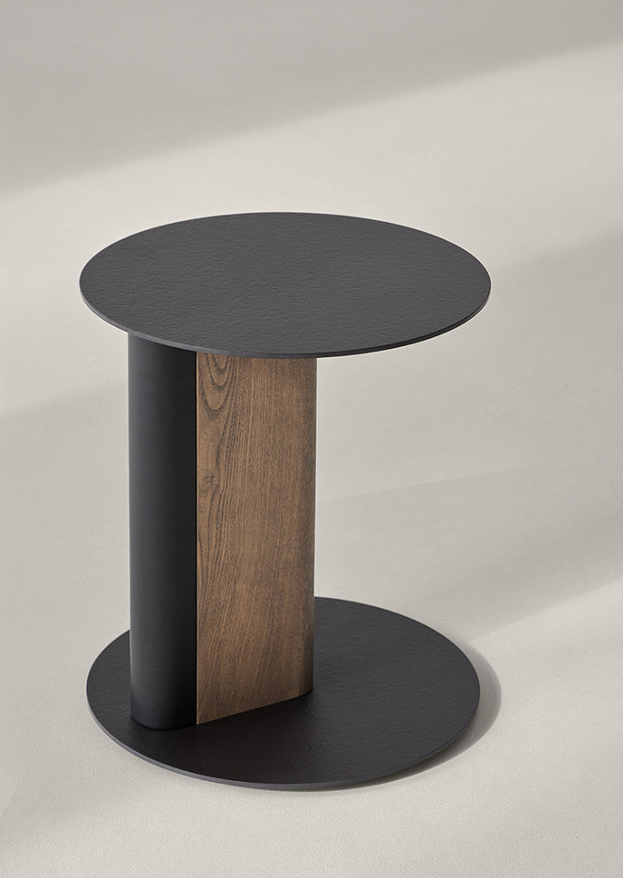 Native Contemporary C Table with Sculptural Pedestal Base by Colección Alexandra | Casa Design Group