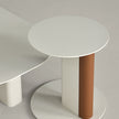 Native Contemporary C Table with Sculptural Pedestal Base by Colección Alexandra | Casa Design Group