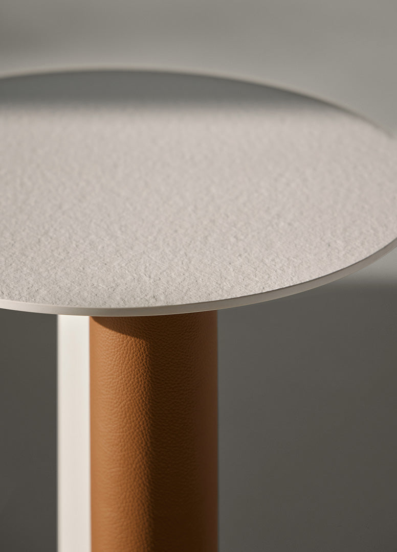 Native Contemporary C Table with Sculptural Pedestal Base by Colección Alexandra | Casa Design Group