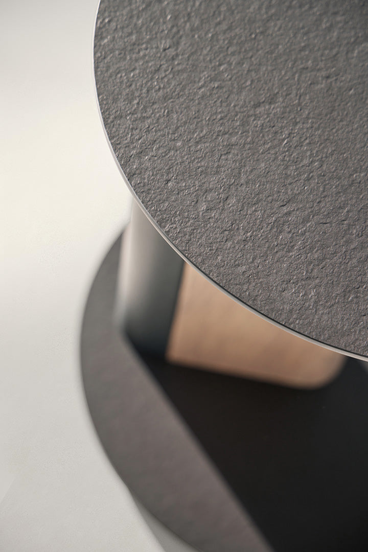 Native Contemporary C Table with Sculptural Pedestal Base by Colección Alexandra | Casa Design Group