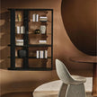 Inlay Bookcase by Naturedesign with Solid Wood Structure and Cast Glass Shelves | Casa Design Group