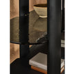 Inlay Bookcase by Naturedesign with Solid Wood Structure and Cast Glass Shelves | Casa Design Group
