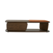 Naturedesign Litha Bench with storage drawer and optional leather seat cushion.