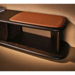 Naturedesign Litha Bench with storage drawer and optional leather seat cushion.
