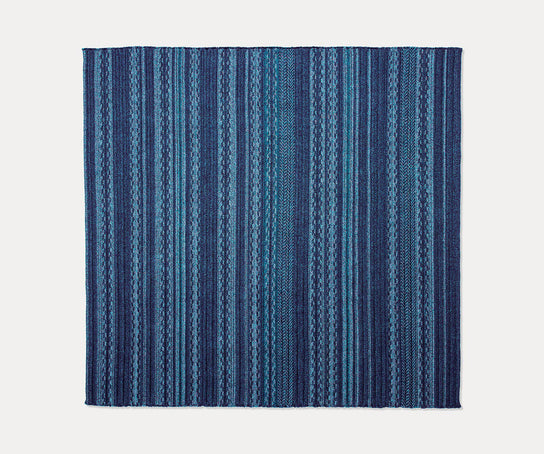 Transitional Navajo outdoor rug by Paola Lenti with Braided Design in a Single Mélange Color Casa Design Group
