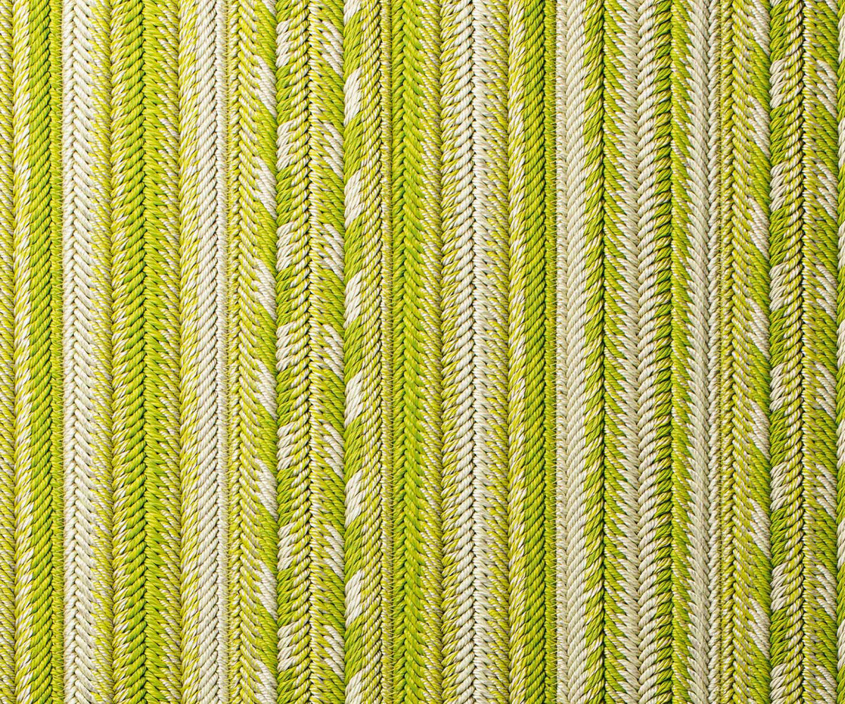 Transitional Navajo outdoor rug by Paola Lenti with Braided Design in a Single Mélange Color Casa Design Group