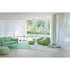 Transitional Navajo outdoor rug by Paola Lenti with Braided Design in a Single Mélange Color Casa Design Group