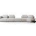 Nereide Sectional Sofa by Giorgetti modular Italian sectional with solid ash wood platform and contemporary design | Casa Design Group