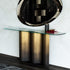 Luxury Nettuno Console by Cattelan Italia with sculptural steel base – Casa Design Group
