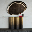 Luxury Nettuno Console by Cattelan Italia with sculptural steel base – Casa Design Group