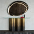 Luxury Nettuno Console by Cattelan Italia with sculptural steel base – Casa Design Group