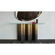 Luxury Nettuno Console by Cattelan Italia with sculptural steel base – Casa Design Group
