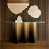 Luxury Nettuno Console by Cattelan Italia with sculptural steel base – Casa Design Group