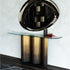 Luxury Nettuno Console by Cattelan Italia with sculptural steel base – Casa Design Group