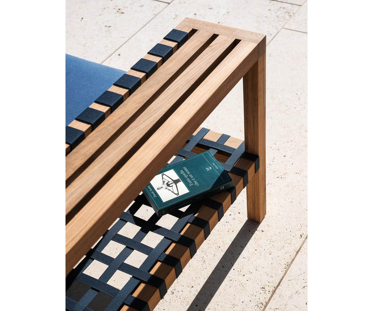 Modern Network 120 Outdoor Teak Sofa by Roda | Casa Design Group