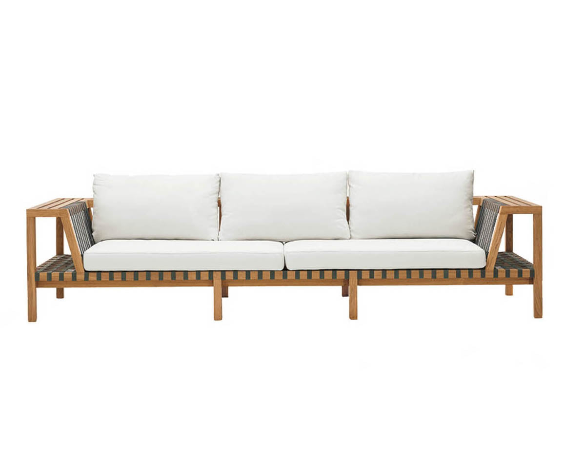 Stylish Network 130 Outdoor Teak Sofa by Roda|  Casa Design Group