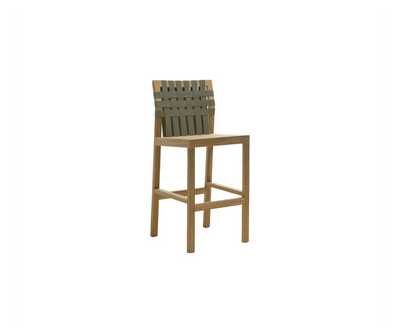 Elegant Teak Network 150 Outdoor Barstool by Roda | Casa Design Group