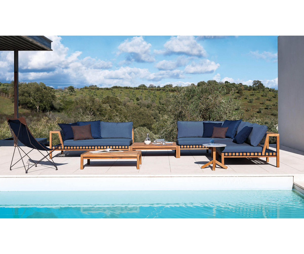 Elegant Network Rectangular Outdoor Coffee Table by Roda | Casa Design Group