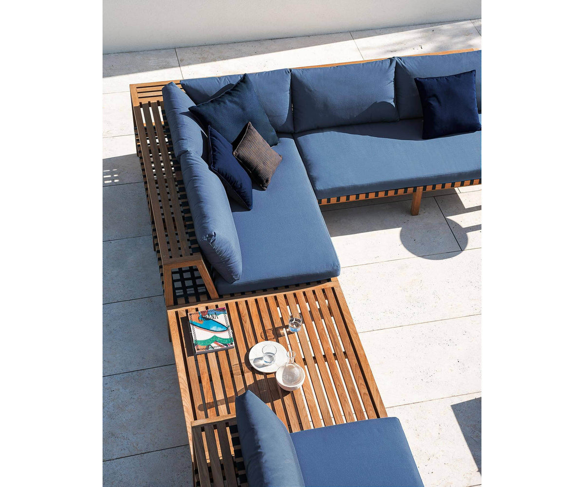 Durable Teak Modular Roda Network Outdoor Sofa Sectional | Casa Design Group