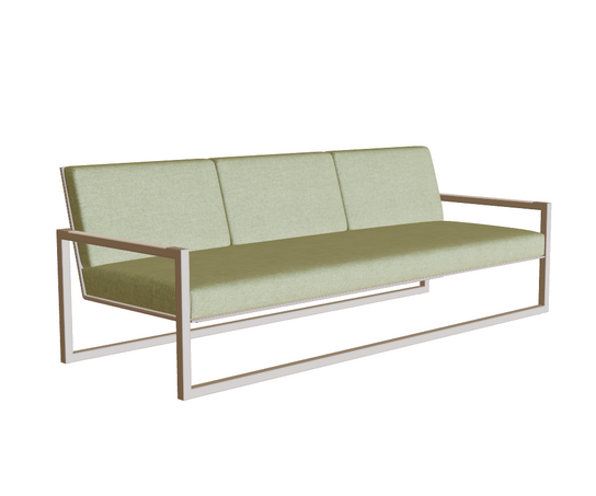 Comfortable Ninix Lounge Outdoor 3-Seater Sofa by Royal Botania Casa Design Group