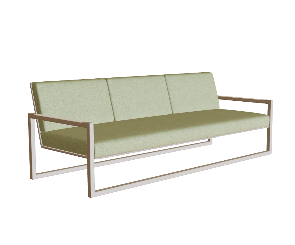 Comfortable Ninix Lounge Outdoor 3-Seater Sofa by Royal Botania Casa Design Group