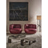 Noah organic coffee table by Rugiano with a sculptural stone top and minimalist base.