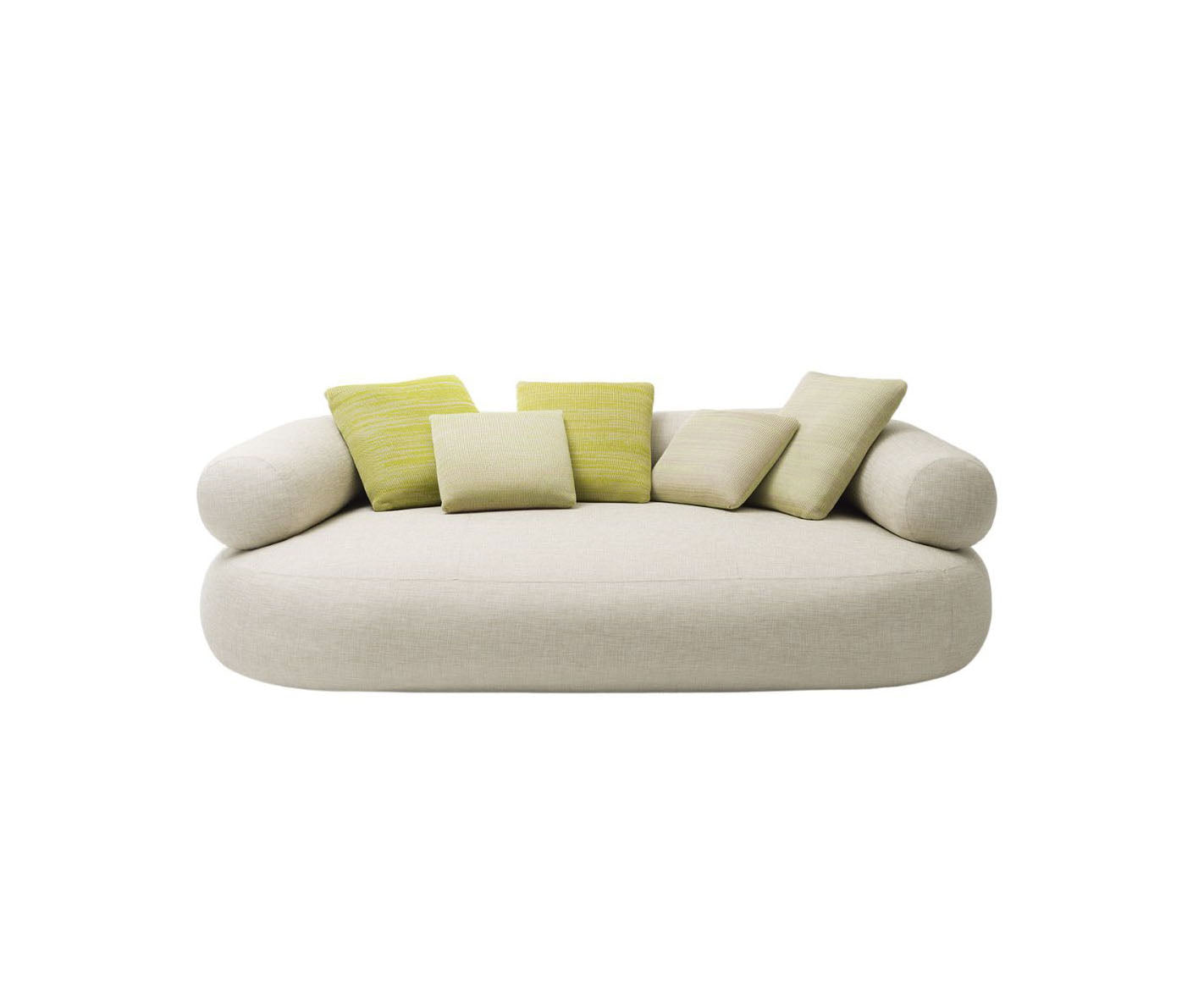 Contemporary  Noah Outdoor Sofa by Paola Lenti Featuring Removable Fabric Upholstery Casa Design Group