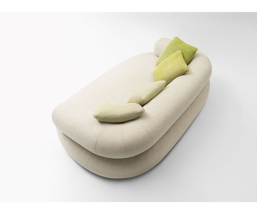 Contemporary  Noah Outdoor Sofa by Paola Lenti Featuring Removable Fabric Upholstery Casa Design Group