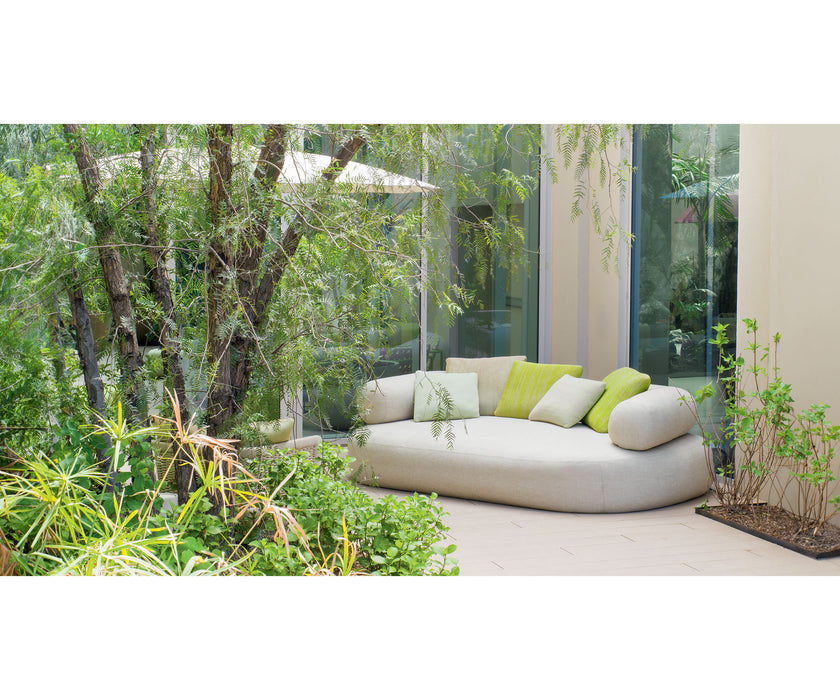 Contemporary  Noah Outdoor Sofa by Paola Lenti Featuring Removable Fabric Upholstery Casa Design Group