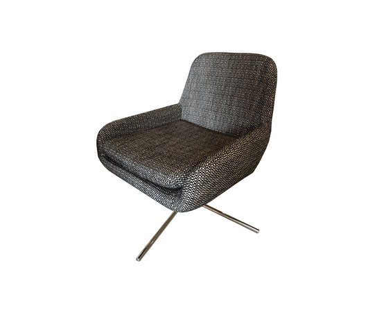 High-End Softline NOOMI Lounge Chair with Swivel Base Scandinavian Design Casa Design Group
