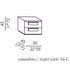 High End Note Nightstand by Meridiani Casa Design Group