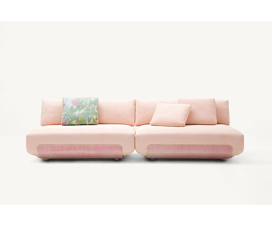 Comfortable Oasi Outdoor Lounge Chair by Paola Lenti with Customizable Armrests Casa Design Group