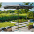 Modern Tuuci Ocean Master M1 Crescent Umbrella, polished rib details and elegant canopy – Casa Design Group