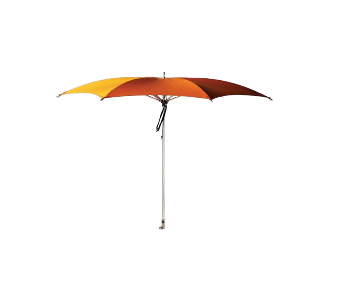 Modern Tuuci Ocean Master M1 Crescent Umbrella, polished rib details and elegant canopy – Casa Design Group