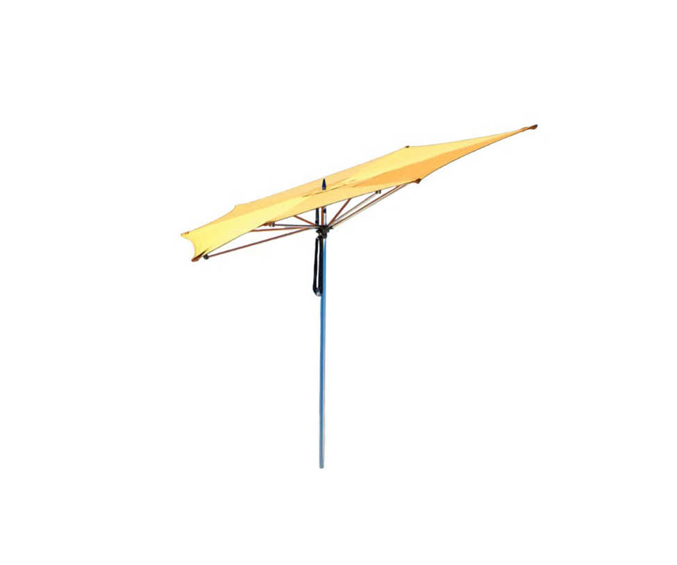 half patio umbrella rectangular Tuuci Ocean Master M1 Razor Umbrella | Asymmetrical Luxury Shade Design