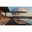 Modern outdoor Bolero parasol by Tuuci featuring curved ribs and titanium mast – Casa Design Group