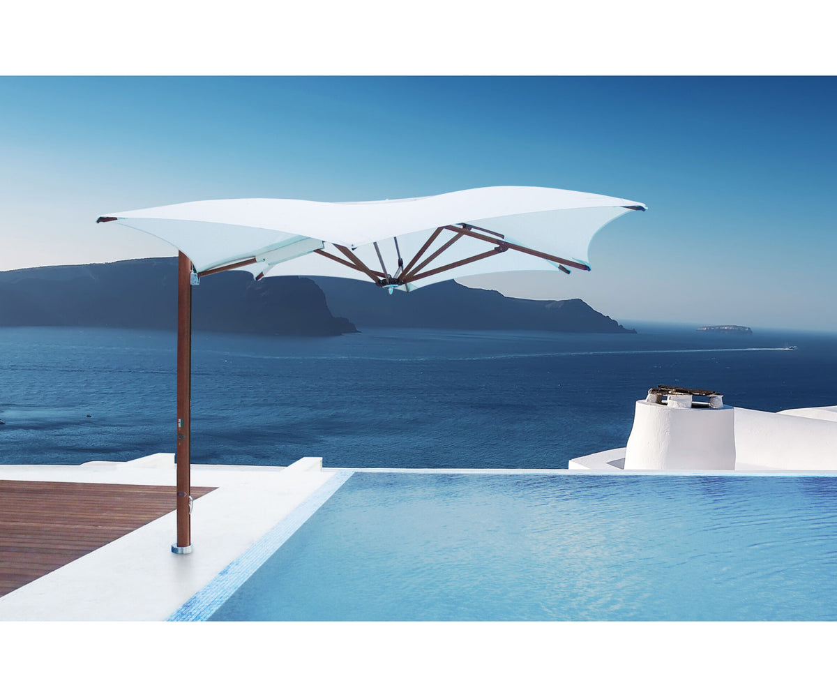 Durable luxury cantilever parasol by Tuuci Ocean Master Max Manta – Casa Design Group
