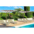 Luxury Zero Horizon Cantilever Umbrella by Tuuci with sleek horizontal canopy – Casa Design Group