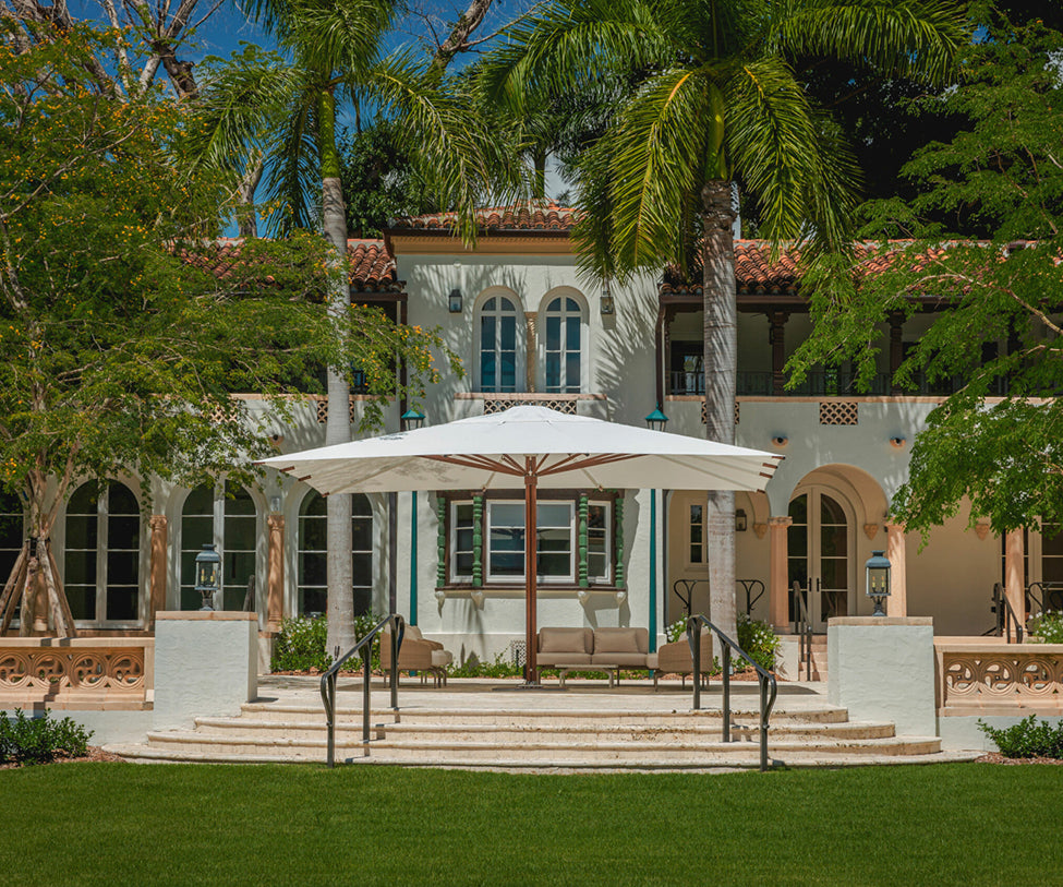 Durable commercial outdoor shade umbrella by TUUCI Ocean Master Mega Max – Casa Design Group
